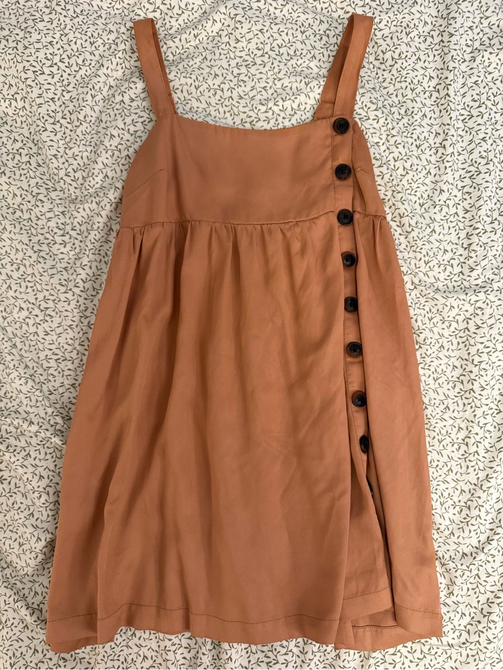 Urban Outfitters Orange Button Sun Dress
